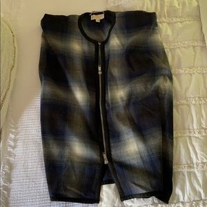 Michael Kors zip up poncho shrug